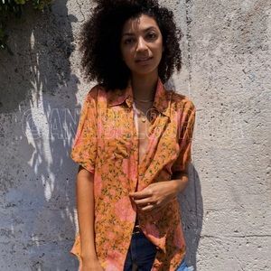 NWT Novella Royale Copper Flamenco Kingman Shirt M/L